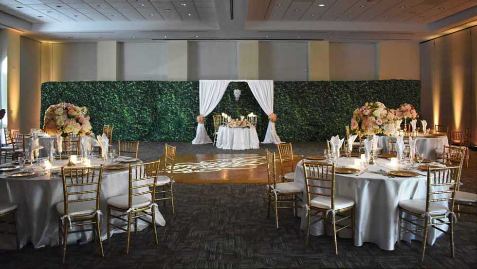 Arch for Sweetheart Table at Wedding Reception